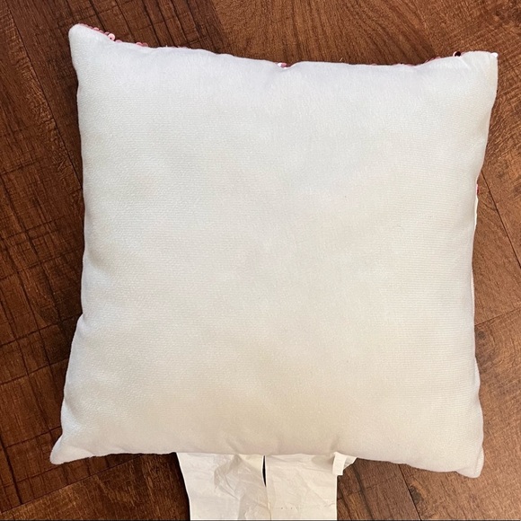 Nwot flip sequin unicorn pillow pink/dark pink/magenta/white 12”x12” square - Picture 3 of 3